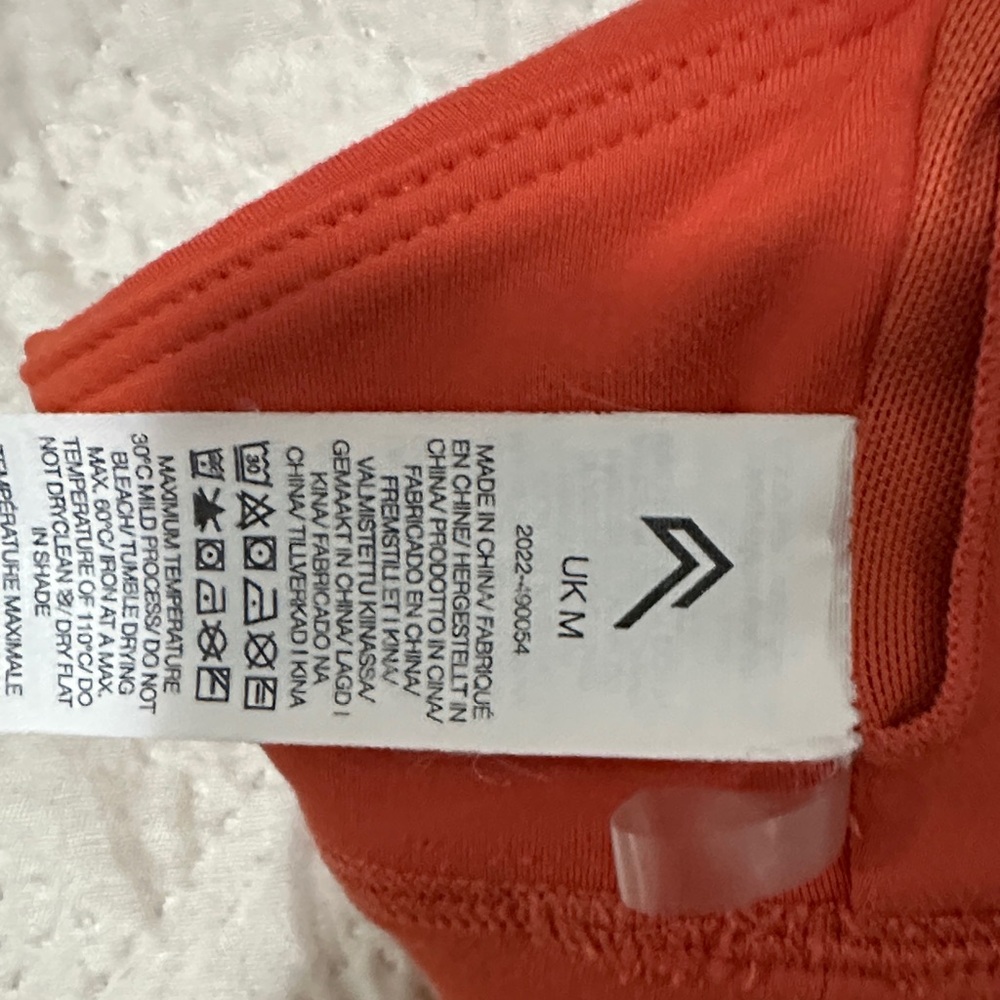 Oner Active Timeless Orange Sports Bra - Picture 2 of 3